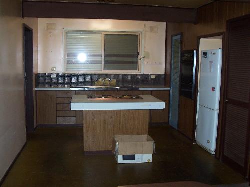 My ghastly old seventies kitchen - How is this for revolting. This kitchen is the original installed in 1972. May have been all the rage then but it's now badly outdated... not to mention decrepit LOL.