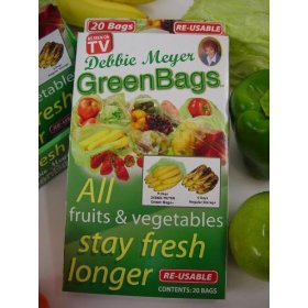 Debbie Meyer Green Bags - Prolonging the life of fruits and vegestables.