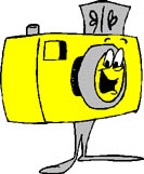 a yellow camera with a face on it, smiling, with l - a yellow camera with a face on it, smiling, with legs