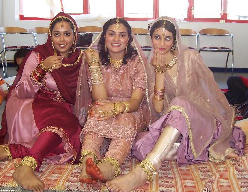 at the marriage function.. - enjoying the moments..