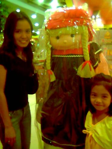 with jennifer, their long lost doll  - at sm megamall, feb 09 '08