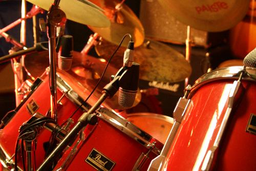 Drums - drums in studio photo taken for photography experiment