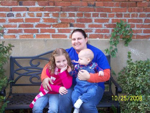 Motherhood - Me and my 2 beautiful children. This was taken in a small garden walkway next to my daughter's dance class in downtown Byron, GA.