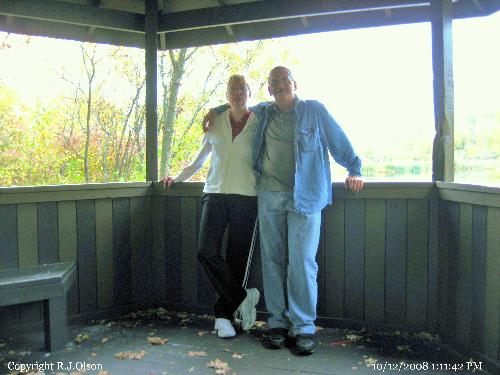 My Wife and I - Taken this October (2008) at a local nature center near a pond.