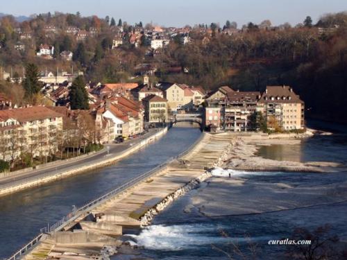 aar river - city of Bern on that river