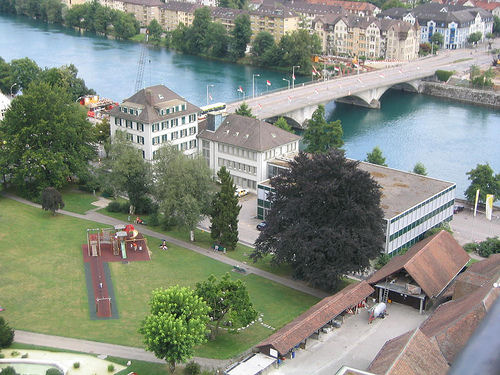 aar river - top view of the river