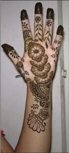Henna - Henna I applied on my hand