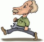 repairman - a repairman running