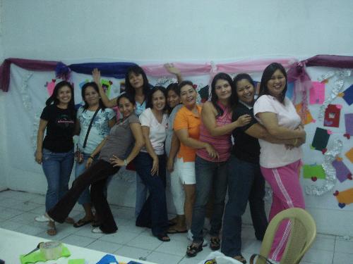 friends' bonding - after finishing that memorabilia board for the anniversary