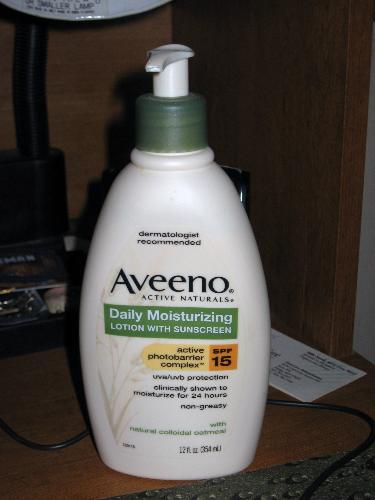 Aveeno Lotion - A great product that has cleared up my dry cracked heels.