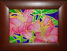 glass painting - A painting on glass