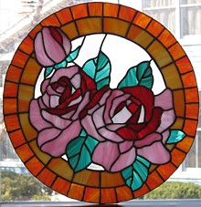 glass painting - A painting on glass