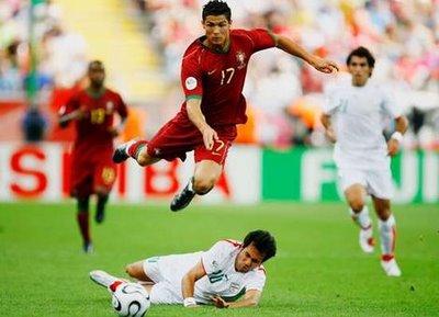 Portugal national team - Criastiano Ronaldo during a international match for Portugal's national team.