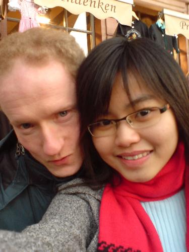 Relationship - My husband and i in Frankfurt.