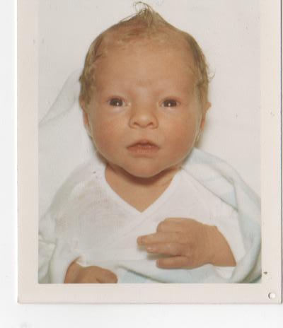 LIttle me. - This is me as a very very little baby ain't I just so cute!