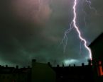 thunder - a strike of lighting on the sky
