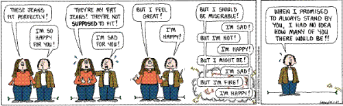 Cathy Comic - I think this comic is the perfect example of what goes through a womans head. Cathy Comic - I think this comic is the perfect example of what goes through a womans head.