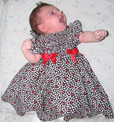 Savannas Pretty Dress - Savanna looking adorable.