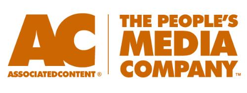 associated content logo - orange medium-sized Associated Content logo with their slogan to the right