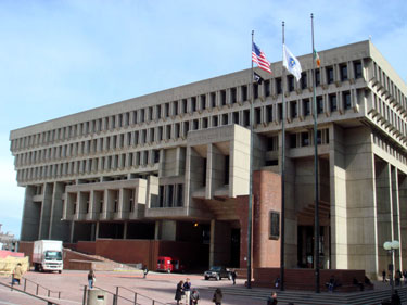 New Boston City Hall - Built in the 1960s, the New City Hall replaced the graceful and beautiful old City Hall with a building that has been called 'the ugliest building in the world'.