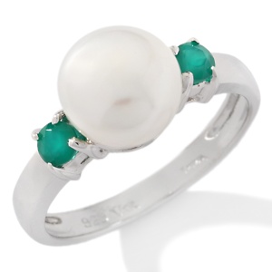 ring - pearl birthstone ring