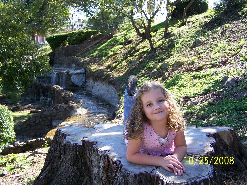 Daydreamer - My daughter relaxing on an old stump in meautiful Washington park. She is daydreaming about something whimsical I am sure.