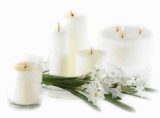 Candles of Hope - Candles in group that sparkle