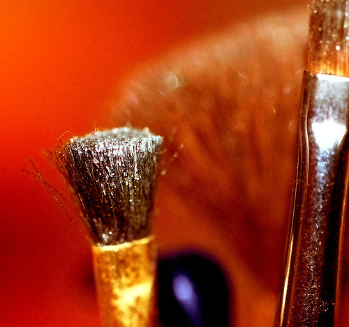 makeup cosmetics - Picture of makeup brushes used for cosmetics