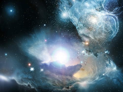 Galaxy - An artist's interpretation of space. Beautiful - good screen saver. LARGE file.