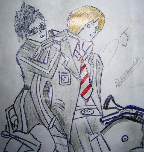 a girl and a guy on a bike - I made this pic long ago Uploaded it now