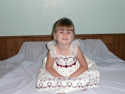 Cheys birthday dress - Chey in her birthday dress
