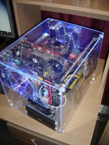a transparent custom pc case - a transparent pc case
