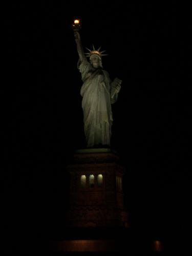Statue Of Liberty - I took this picture on a trip to new york, i went on a fairy and we went right up to the statue. it was awesome. we also went under the brooklyn bridge.