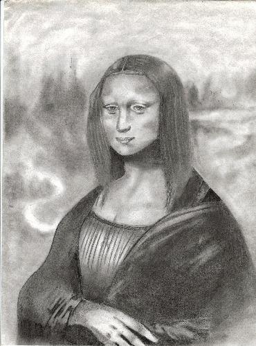 drawing - this is a my drawing of the Monalisa