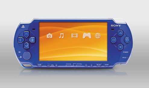 PSP - Metallic Blue - Sony's PlayStation Portable Metallic Blue would be the PSP that I have as of the moment.