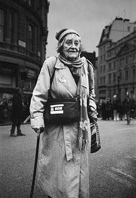 Elderly - This is a picture of an old woman. it touches my heart.