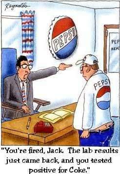 tested postive for coke - a funny comic
