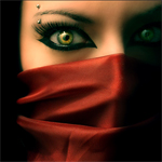 eyes - arabian girl with bright eyes