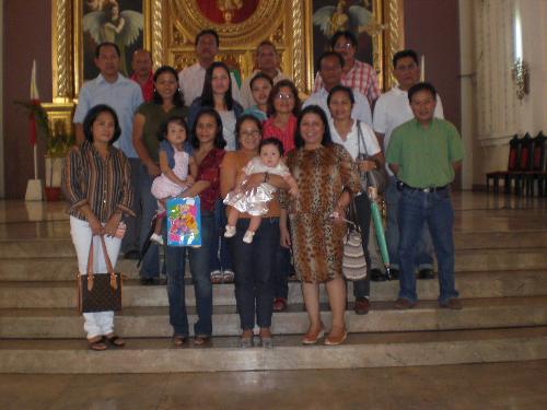 My Son's Baptism - Taken last Nov. 8, 2008 at the Sto.Nino Church Tacloban City  My family with the God Parents of Antonio Beato M. Ambe
