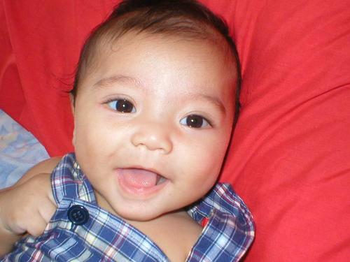 my baby boy - this photo taken when he is 4 months old.