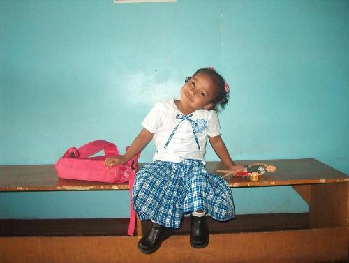 my princess girl - she is my barbie princess daughter..taken this photo in school after her class.