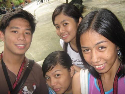 college friends - This photo is taken on the first day of my college life with my college friends.