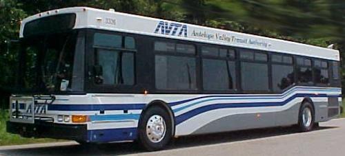 The local bus where I live - This is one of the buses that drive around the city I live in. 