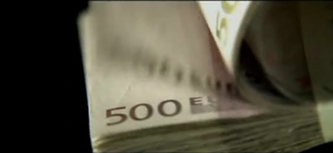 500 euro bills - a picture with 500 euro bills