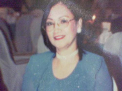 Lady In Blue - Just posing before dinner at the manila hotel while attending an anniversary celebration of a friend's training agency