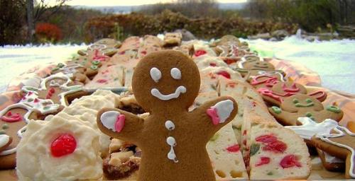 tray of christmas baking - different types of christmas cookies