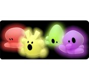 Mood Beams - - They change colour from pink, purple, green and yellow. - There are 5 different light shows, heartbeat, rainbow, strobe, colour dance and colour hold. - There is also a beat sensor which allows your new friend to dance to the beat of your favourite music.