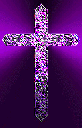 cross - a cross with violet background