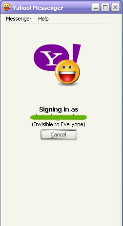 Yahoo messenger - The messenger says, signing in, but it does not sign in