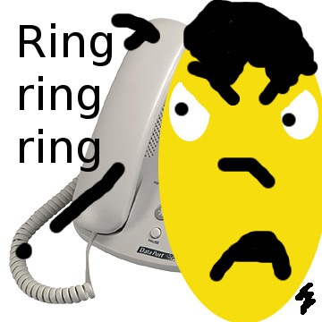 Phone - I have the 'clickers' who call at weird hours some times. They hang up on me when I say 'Hello,'